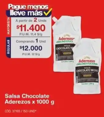 Makro Salsa Chocolate Aderezos 1000g oferta