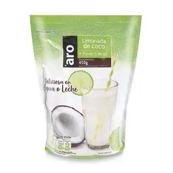 Makro Refresco limonada de coco aro rinde 9l 450g oferta