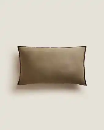 Zara Home Funda de cojin borde contraste oferta