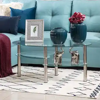 Muebles Jamar Mesa de centro kali transparente oferta