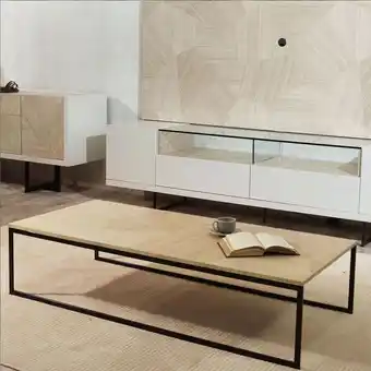 Muebles Jamar Mesa de centro 135x32x60 geo natural oferta