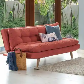 Muebles Jamar Sofá cama nix microfibra kazan rosa, natural oferta
