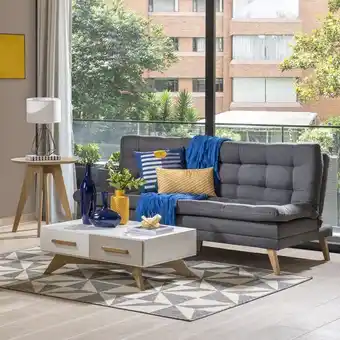 Muebles Jamar Sofá cama dory lino kazan plomo, natural oferta