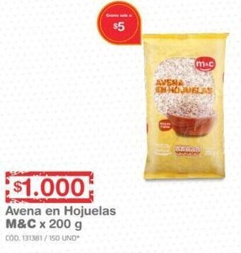 Makro Avena en Hojuelas M&C 200g oferta