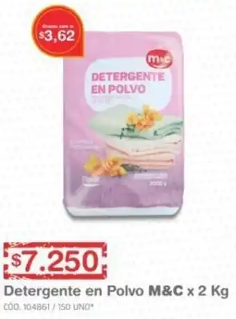 Makro Detergente en Polvo M&C 2kg oferta