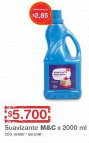 Makro Suavizante M&C 2000ml oferta