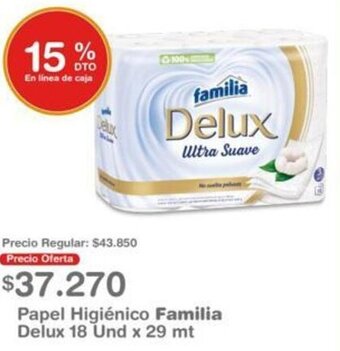 Makro Papel Higiénico Familia Delux 18 Und x 29mt oferta