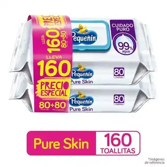 Carulla Of toallita humedad pure skin pequenin 160 und oferta