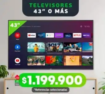 Falabella Televisores 43" o Más oferta