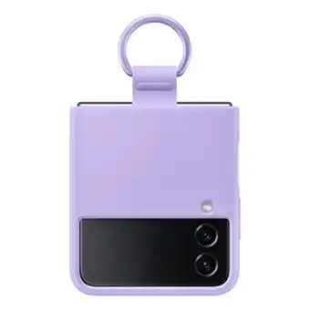 Samsung Cover con agarre de silicona con anillo para el galaxy z flip4 oferta