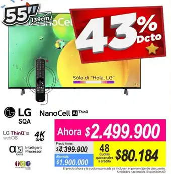 Alkomprar LG Nanocell THinQ 4K UHD 55" oferta