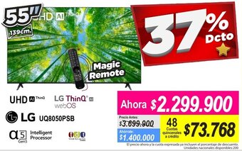 Alkomprar LG ThinQ UHD 55" oferta