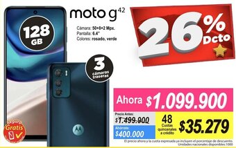 Alkomprar Moto g42 128GB oferta