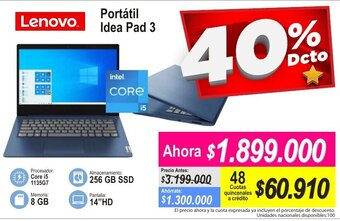 Alkomprar Lenovo Portátil Idea Pad 3 oferta