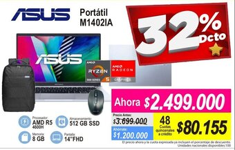 Alkomprar Asus Portátil M1402IA oferta