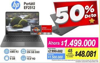 Alkomprar HP Portátil EF2512 oferta
