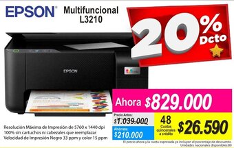 Alkomprar Epson Multifuncional L3210 oferta