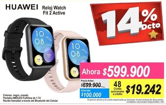 Alkomprar Huawei Reloj Watch Fit 2 Active oferta