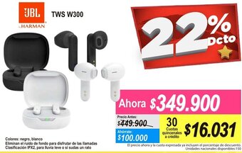 Alkomprar JBL TWS W300 Harman oferta