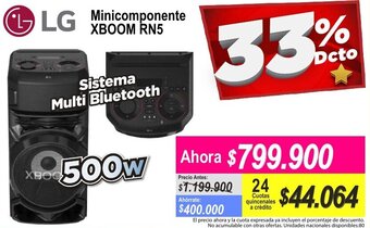 Alkomprar LG Minicomponente Xboom RN5 oferta