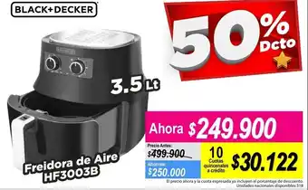 Alkomprar Black + Decker Freidora de Aire HF3003B 3,5L oferta