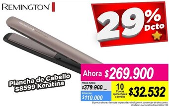 Alkomprar Remington Plancha de CAbello S8599 Keratina oferta