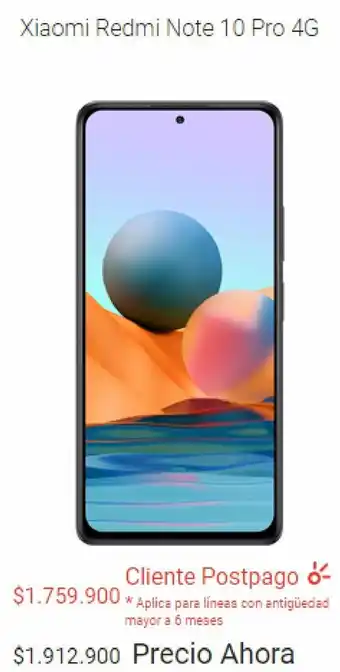 Claro Xiaomi Redmi Note 10 Pro 4G oferta
