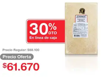 Makro Queso Tipo Parmesado Centurión Bolsa 2,27kg oferta