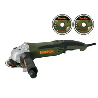 Constructor Kit pulidora 4-1/2 pulg 1'010w + 3 discos de corte bauker oferta
