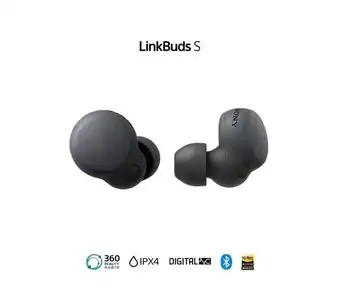 Audífonos in ear sony linkbuds s wfl900n, negros