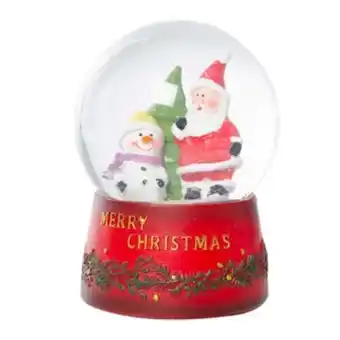 Alkosto Adorno navideño de mesa joy burbuja santa con muñeco oferta