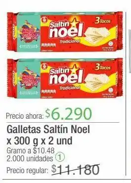 Jumbo Galletas saltin noel x 300g x 2un oferta