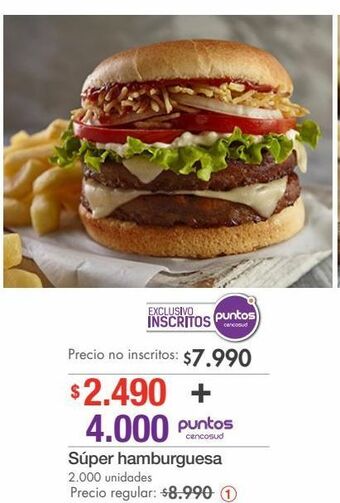 Metro Super hamburguesa oferta