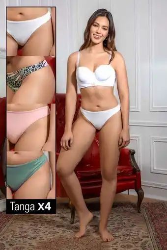 Carmel Panty x 5 tanga brasilera multicolor oferta