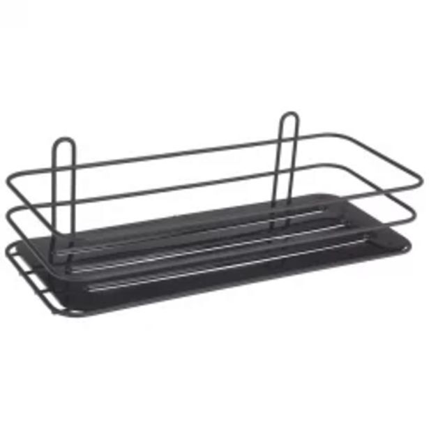 Home Sentry Organizador bathroom solutions para baño succión metal negro 1nivel c80621380 oferta