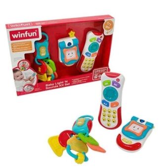 Alkosto Set sonajeros para bebé con luz y sonido winfun oferta