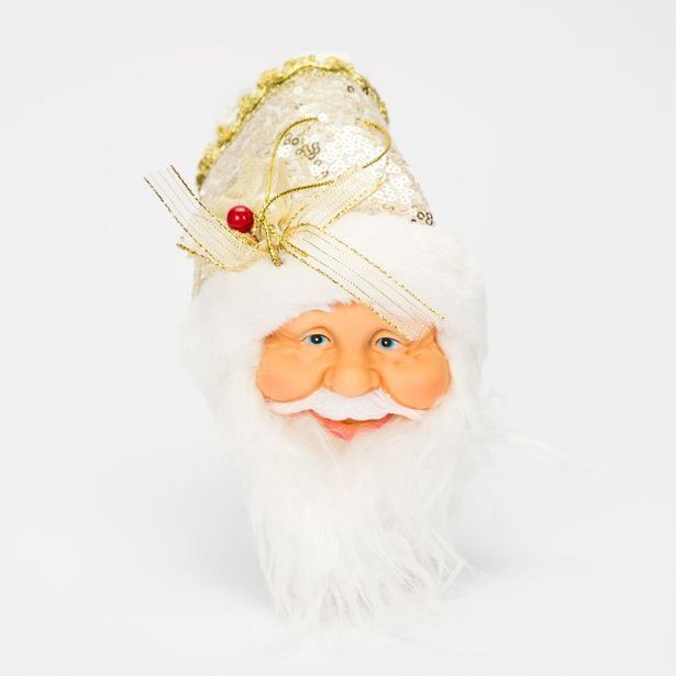 Panamericana Cabeza colgante de santa de 24 cm, dorado con lentejuelas oferta