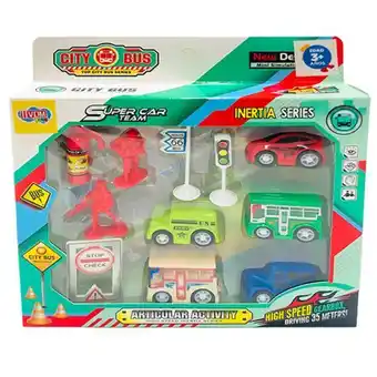 Makro Set carros friccion vdm con accesorios surtido oferta