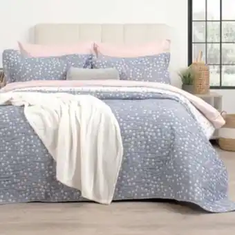 Alkosto Cubrelecho/cubrecama doble jacquard joy navidad estrellas azul oferta