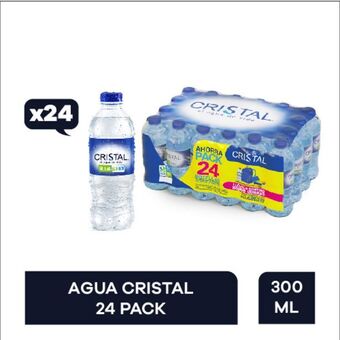 Makro Agua cristal sin gas 300mlx24u oferta