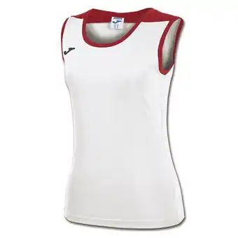 Joma Camiseta sin mangas mujer spike blanco rojo oferta