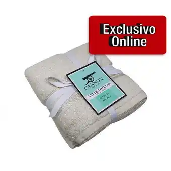 Makro Set toalla manos cannon 40x70cm 420g/m2 4u oferta