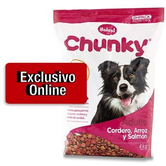 Makro Alimento perro chunky cordero arroz salmon 4kg oferta