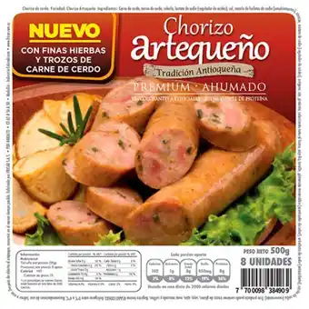 Makro Chorizo artequeño cerdo fricar 500gx8u oferta