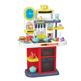 Alkosto Cocina de juguete roja con humo, agua, luz y sonido my deluxe kitchen sfl oferta