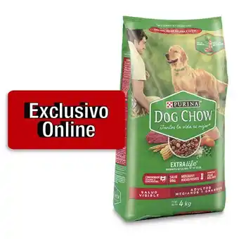 Makro Dog chow adulto razas medianas y grandes 4kg oferta
