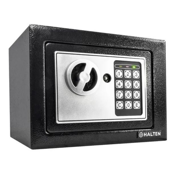 Mercado Libre Caja fuerte halten mini electrónica 4,2 lts negra oferta