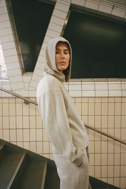 Zara Sudadera capucha felpa soft oferta