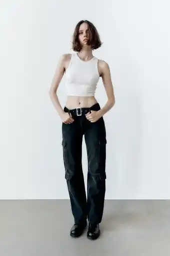 Zara Jeans trf cargo cinturón oferta