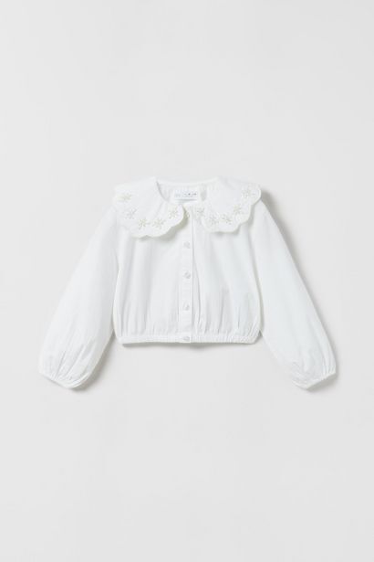 Zara Camisa apliques flores oferta